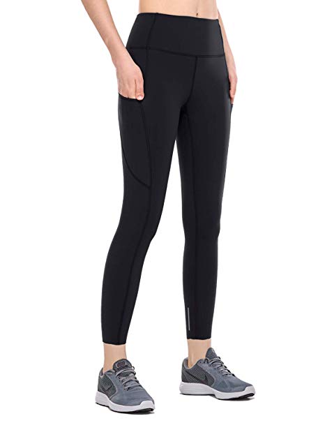 CRZ YOGA Women's High Waisted Yoga Pants with Pockets Naked Feeling Workout Leggings-25 Inches