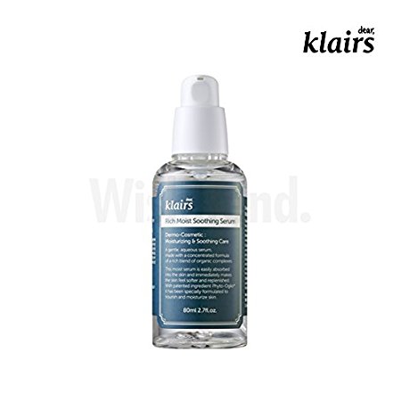 Klairs Rich Moist Soothing Serum 80ml, Korean Cosmetics, Sensitive Skin, Wishtrend, official distributor, authentic product