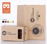 I AM CARDBOARD 45mm Focal Length Virtual Reality Google Cardboard with Printed Instructions and Easy to Follow Numbered Tabs WITHOUT NFC Box Color