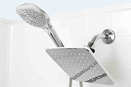 Sunbeam 5 Function Dual Shower Massager with Rainfall Head Set