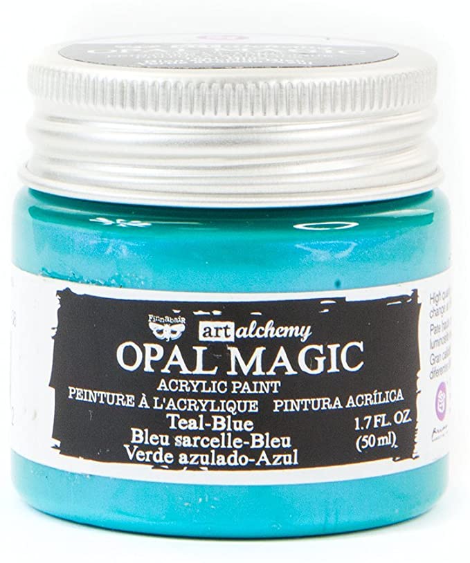 Prima Marketing Inc. 966102 Finnabair Art Alchemy-Opal Magic Acrylic Paint-Teal-Blue