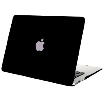 Mosiso AIR 11-Inch Matte Rubber Coated Hard Case for MacBook Air 11.6" (A1370 & A1465) Ultra Slim Soft-Touch Snap On Shell Cover - Black