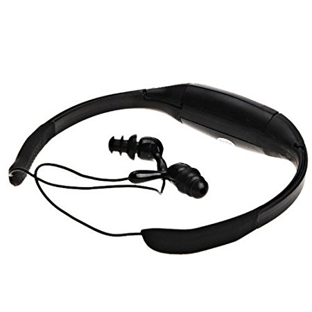 Best-electric Black 4gb Waterproof Swimming Surfing SPA Diving Sports Ipx8 Headphone Headset Earphone Mp3 Player with Fm Radio