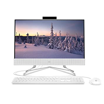 HP AIO PC Intel Pentium Silver J5040 21.5-inch(54.6 cm) FHD Three-Sided Micro-Edge Display(8GB RAM/512GB SSD/Intel UHD Graphics 605/Win 11/Wired Keyboard and Mouse Combo/MS Office/White), 22-dd2686in