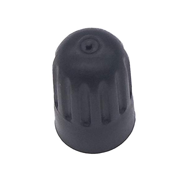 JESBEN Black TPMS Tire Valve Stem Long Caps Long Plastic Cap with Rubber Seal for TR20008 10 Qty