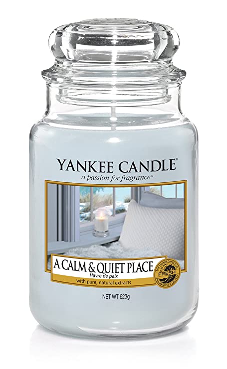 Yankee Candle Large Jar Scented Candle, A Calm and Quiet Place, Up to 150 Hours Burn Time