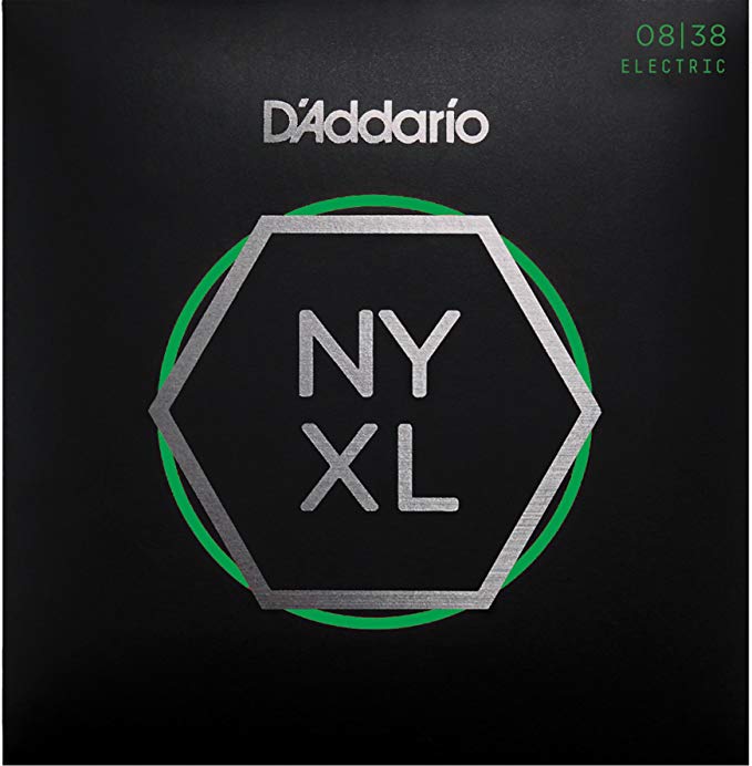 D'Addario NYXL0838 Nickel Plated Electric Guitar Strings, Extra Light