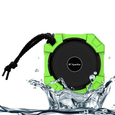 Monstercube Water Resistant Wireless Bluetooth Speaker. Dustproof & Shockproof & Waterproof Speaker with 5W HD Bass Speaker Driver