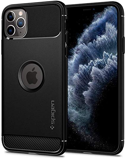 Spigen Rugged Armor Designed for Apple iPhone 11 Pro Case (2019) - Matte Black