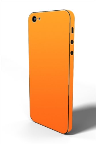 Slickwraps Glow Series Protective Film for iPhone 5 - Vivid Orange