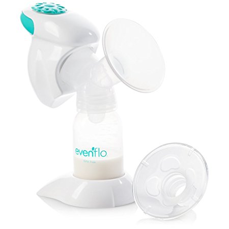 Evenflo Feeding Occasional Use Closed System Advanced Single Electric One-Handed Breast Pump with Breastfeeding Education Included