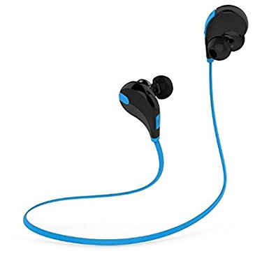 2016 Tehmis Qy7 Mini S601bt Wireless Bluetooth Earphone Sports Headphones Running Gym Exercise Sweatproof Headsets In-ear Stereo Earbuds Noise Cancelling Earphones with Microphone (Blue)