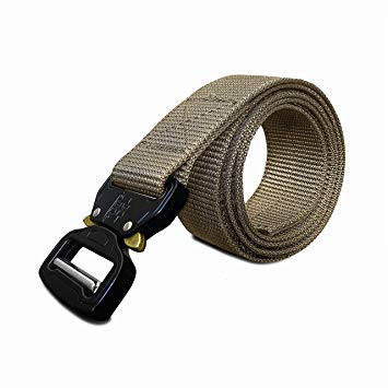 WOLF TACTICAL Quick-Release EDC Belt - Tactical Military 1-Ply Nylon Web Belt for Outdoor Sports Adventures Emergency Rescue Hunting Wilderness Concealed Carry CCW Holsters