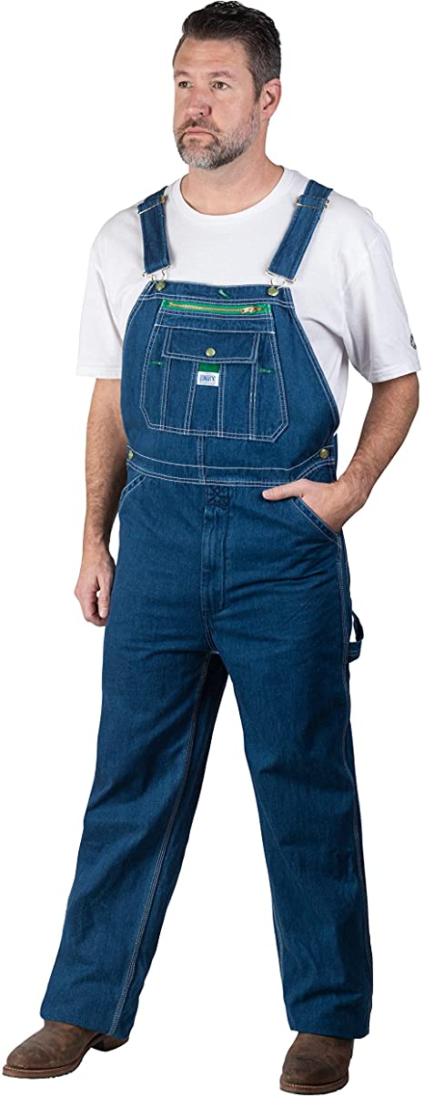 Liberty Men's Stonewashed Denim Bib Overall