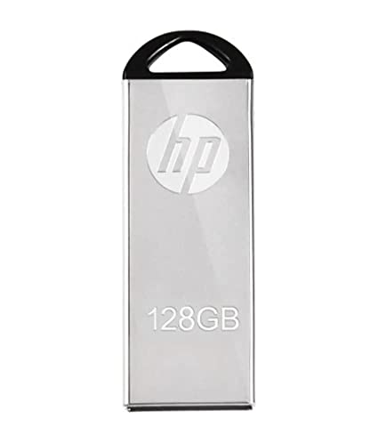 H.P New 220VW 2.0/3.0 128 GB Pen Drive (Metal) (Grey)