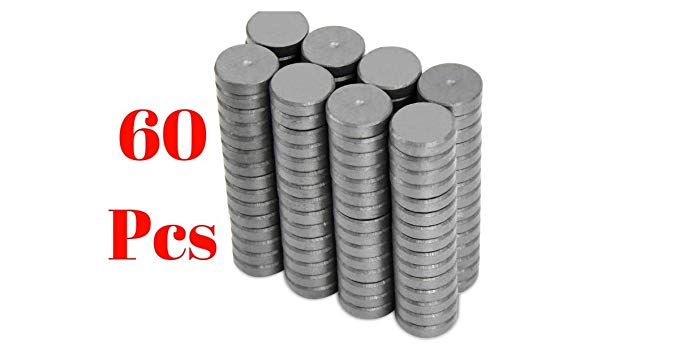 60pcs Refrigerator magnets Heavy-Duty Craft Magnets Fridge Magnets 18mm (11/16 inch) Powerful [Grade 11] Ferrite Magnets, Magnets for Crafts, Hobby & Science projects School ceramic industrial magnets