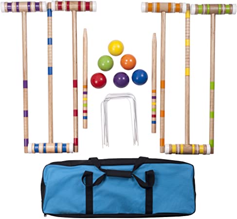 Hey! Play! Complete Croquet Set with Carrying Case