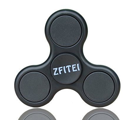 Black Tri-Spinner Fidgets Toy Plastic EDC Sensory Fidget Spinner For Autism and ADHD Kids/Adult Funny Anti Stress Toys