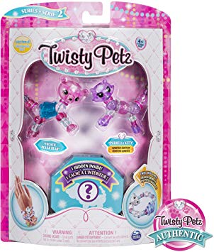 Twisty Petz, Series 2 3-Pack, Frostie Polar Bear, Purrela Kitty and Surprise Collectible Bracelet Set for Kids