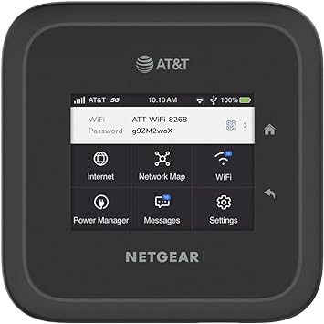 Nighthawk | M6 Pro 5G mmWave | WiFi 6E | Mobile Hotspot Router | MR6550 | Up to 8Gbps | Black (Renewed) (MR6500 | only for AT&T)