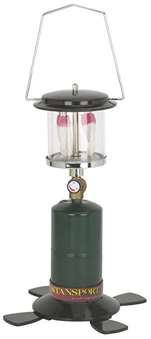 Stansport 2 Mantle Propane Lantern, Black