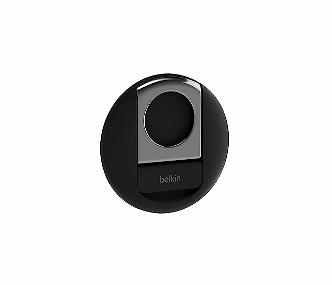 Belkin iPhone MagSafe Camera Mount for MacBook, iPhone Continuity Camera Mount, Turn iPhone to Webcam, Compatible with MacBook Pro, Air, iPhone 14, iPhone 13, iPhone 12, Black