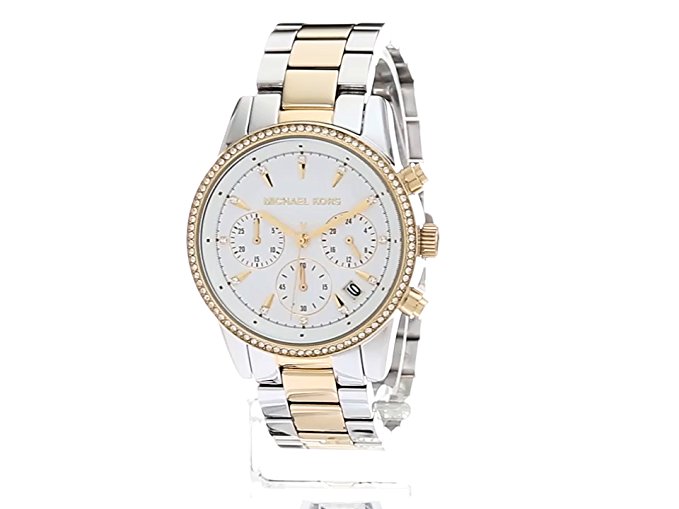 Michael Kors Watches Ritz Two-Tone Chronograph Watch