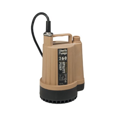 Liberty Pumps 260 1/6-Horse Power 3/4-Inch Discharge Submersible Utility Pump