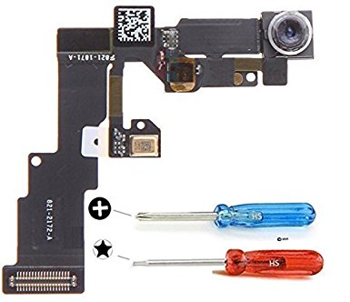 Face Front Camera for iPhone 6 A1549 A1586 A1589 - 1,2 MP Face detection HDR Proximity Light Sensor Flex Front Camera with Microphone Cable incl. 2 x screwdriver for easy installation by MMOBIEL