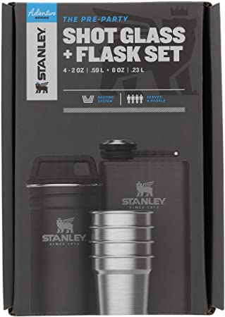 Stanley Unisex White Adventure Shot Glass And Flask Set - 10-01883-033