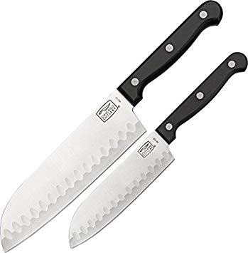 Chicago Cutlery Essentials 2-Piece Partoku Knife/Santoku Knife Set, Sheath Packaging