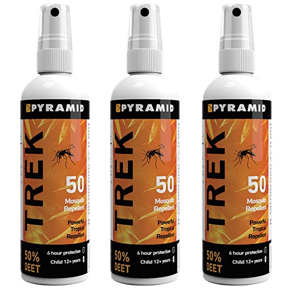 Pyramid Trek 50. Maximum strength DEET Insect/Mosquito Repellent DEET Spray
