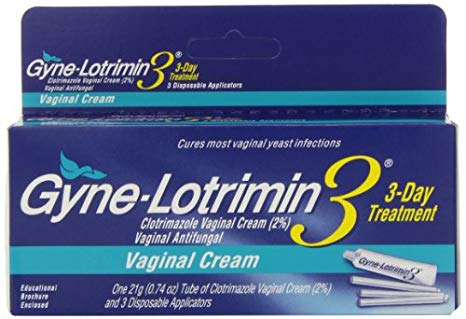 Gyne-Lotrimin 3 Vaginal Cream and Three Applicators, 3-Day Treatment, .74-Ounce Tubes and Three Applicators (Pack of 2)