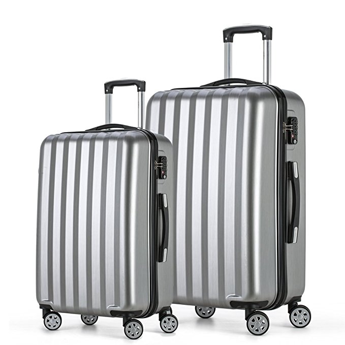 Fochier Luggage 2 Piece Set Lightweight Spinner Suitcase with TSA Lock