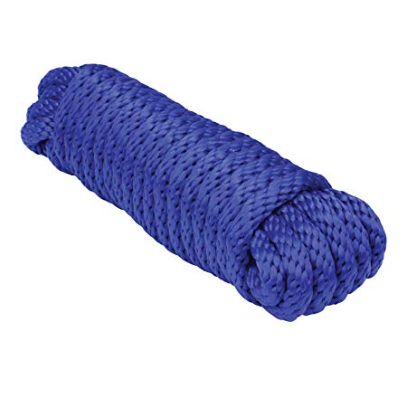 Extreme Max 3008.0079 Blue 1/2" x 50' Solid Braid MFP Utility Rope