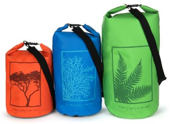 ECOdept Lightweight Waterproof Dry Bag ~ Shoulder Strap ~ Roll-Top Closure Keeps Valuables Dry ~ Beach, Camping, Boating, Kayaking, Canoeing, Rafting and Fishing ~ Perfect Gift