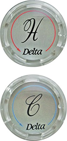 Delta Faucet RP19659 Two Button Set for Clear Handles, Other Finishes