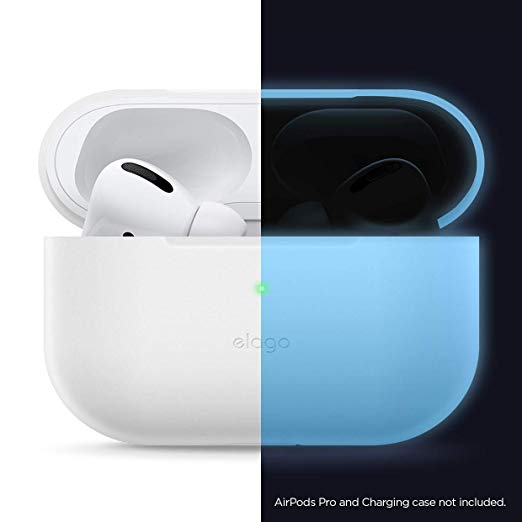 elago Slim Case Compatible with Apple AirPods Pro - Full Body Protection, Ultra Thin, Protective Soft Silicone [Fit Tested] (Nightglow Blue)