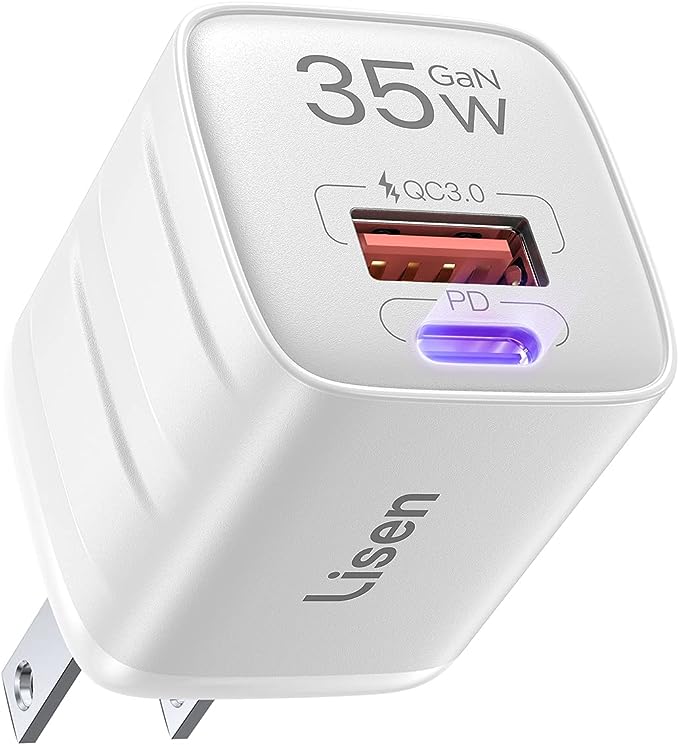 LISEN 35W 35W USB C Wall Charger (White)