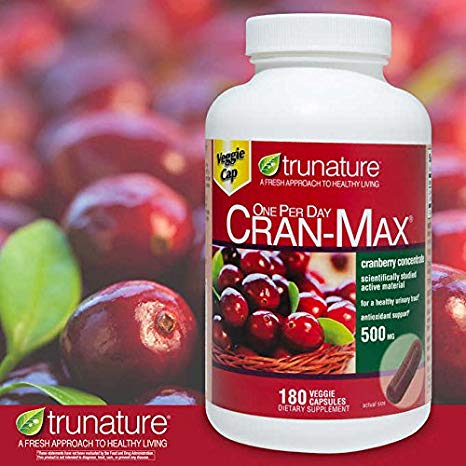 trunature Cran-MAX Cranberry 500 mg 180 Veggie Cap