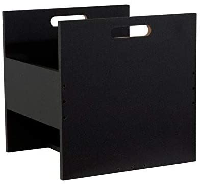 Atlantic 96636247 Record Crate Shelf, 15.40in. x 15.00in. x 2.20in, Black