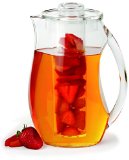 Chefs Inspirations Fruit Infusion Water Pitcher 29 Quart 275 Liters For Refreshing Beverages Shatterproof Acrylic Includes Free Ice Core