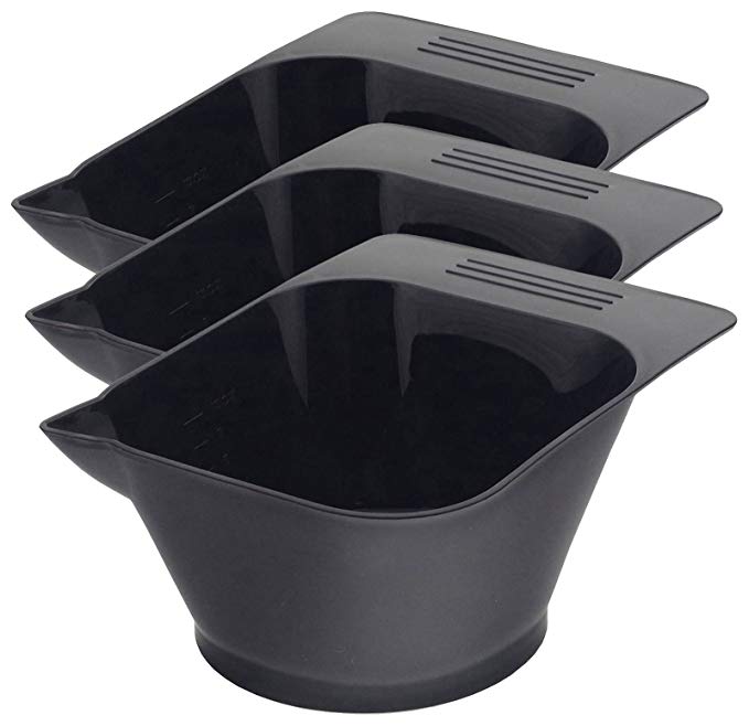 Icarus Black Tint Bowl with Rubber Grip Bottom - 3 ct