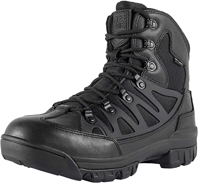 FREE SOLDIER Outdoor Men's Tactical Military Combat Ankle Boots Water Resistant Lightweight Mid Hiking Boots