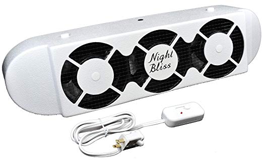 Night Bliss Cool Sleep 3 Under Sheets Hot Flash Menopause Night Sweats Variable Speed Cooling Bed Fan