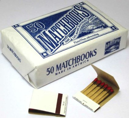 50 Plain White Matches Matchbooks for Wedding Birthday Wholesale Made in America