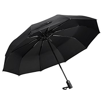 Pictek Windproof Umbrella, Auto-open Anti-uv Inverted Travel Umbrella Compact Mini Folding Umbrella for Women Man & Kids, 210T Teflon Coated Canopy