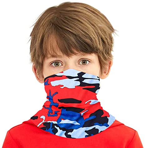 Boys Girls Bandanas Neck Gaiter Kids Face Mask Magical Multi Funtion UV Protection Headband