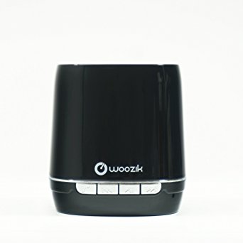 Woozik i80 Mini Portable Bluetooth 4.0 Speaker with Mic, Speakerphone, 3.5mm Aux SD Card Support,(Black)