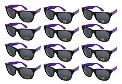 Edge I-Wear 12 Pack ADULT Party Neon Sunglasses CPSIA Certified Lead (Pb) Content Free